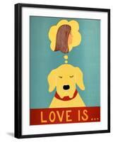 Love Is Dog Girl Yellow-Stephen Huneck-Framed Giclee Print