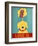 Love Is Dog Girl Yellow-Stephen Huneck-Framed Premium Giclee Print