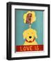 Love Is Dog Girl Yellow-Stephen Huneck-Framed Premium Giclee Print