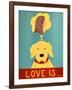 Love Is Dog Girl Yellow-Stephen Huneck-Framed Giclee Print