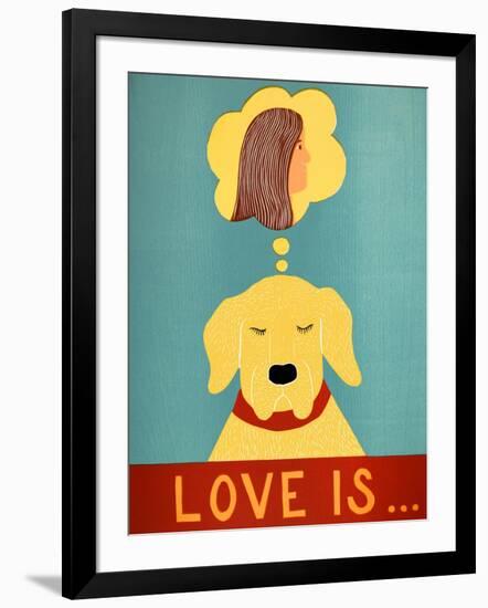 Love Is Dog Girl Yellow-Stephen Huneck-Framed Giclee Print