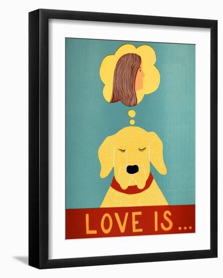 Love Is Dog Girl Yellow-Stephen Huneck-Framed Giclee Print