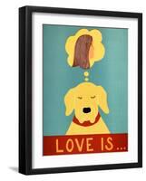 Love Is Dog Girl Yellow-Stephen Huneck-Framed Giclee Print