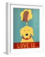 Love Is Dog Girl Yellow-Stephen Huneck-Framed Giclee Print