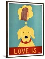 Love Is Dog Girl Yellow-Stephen Huneck-Framed Premium Giclee Print