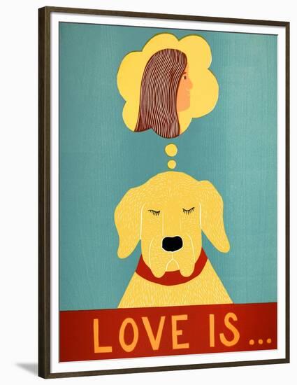 Love Is Dog Girl Yellow-Stephen Huneck-Framed Premium Giclee Print