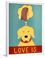 Love Is Dog Girl Yellow-Stephen Huneck-Framed Premium Giclee Print