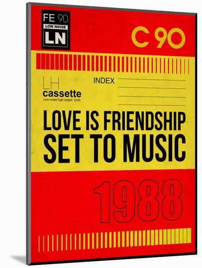 Love Is Friendship Set To Music-NaxArt-Mounted Art Print