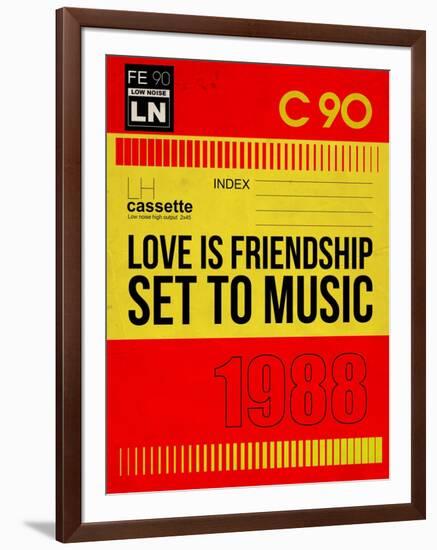 Love Is Friendship Set To Music-NaxArt-Framed Art Print