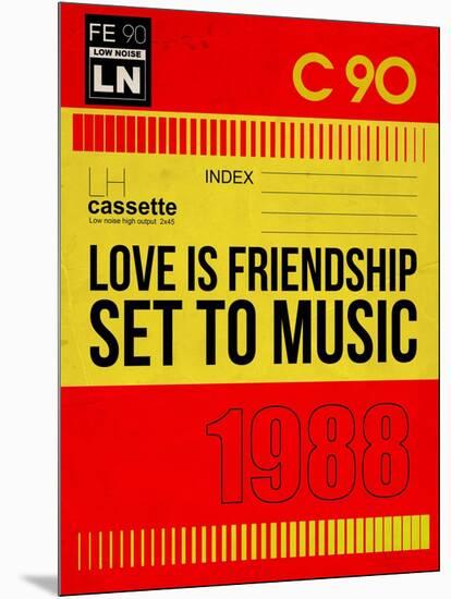 Love Is Friendship Set To Music-NaxArt-Mounted Art Print