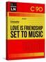 Love Is Friendship Set To Music-NaxArt-Stretched Canvas