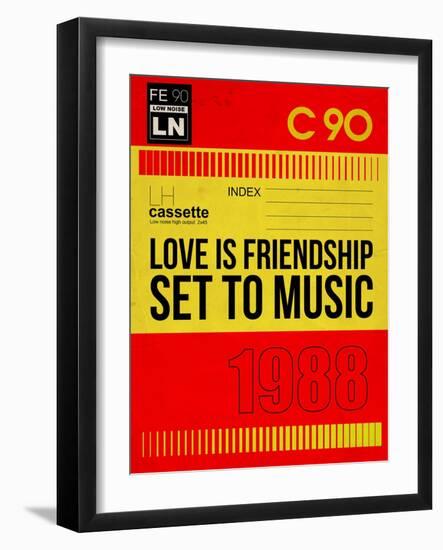 Love Is Friendship Set To Music-NaxArt-Framed Art Print