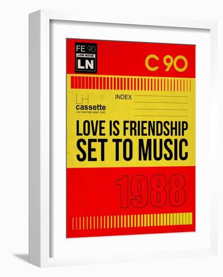 Love Is Friendship Set To Music-NaxArt-Framed Art Print