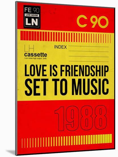 Love Is Friendship Set To Music-NaxArt-Mounted Art Print