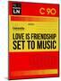 Love Is Friendship Set To Music-NaxArt-Mounted Art Print