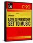 Love Is Friendship Set To Music-NaxArt-Framed Stretched Canvas