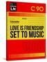 Love Is Friendship Set To Music-NaxArt-Stretched Canvas