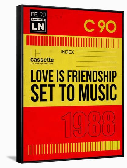 Love Is Friendship Set To Music-NaxArt-Framed Stretched Canvas