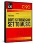 Love Is Friendship Set To Music-NaxArt-Framed Stretched Canvas