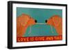 Love Is Gold Goldens-Stephen Huneck-Framed Giclee Print