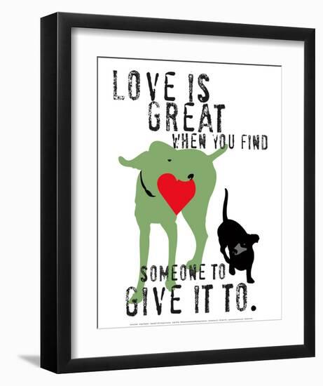 Love Is Great-Ginger Oliphant-Framed Art Print