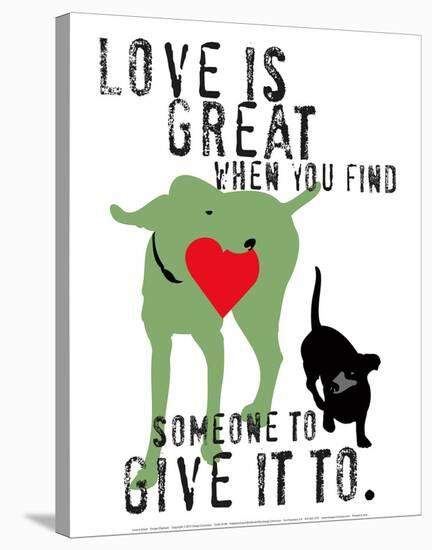 Love Is Great-Ginger Oliphant-Stretched Canvas