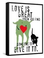 Love Is Great-Ginger Oliphant-Framed Stretched Canvas