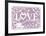 Love...is Home-Clara Wells-Framed Giclee Print