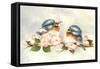 Love Is in the Air - Birds-Peggy Harris-Framed Stretched Canvas