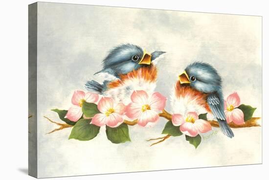 Love Is in the Air - Birds-Peggy Harris-Stretched Canvas