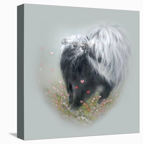 Love Is in the Air - Skunk-Peggy Harris-Stretched Canvas