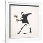 Love Is in the Air-Banksy-Framed Giclee Print