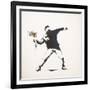 Love Is in the Air-Banksy-Framed Giclee Print