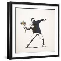 Love Is in the Air-Banksy-Framed Premium Giclee Print