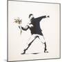 Love Is in the Air-Banksy-Mounted Premium Giclee Print