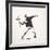 Love Is in the Air-Banksy-Framed Giclee Print