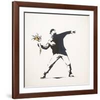 Love Is in the Air-Banksy-Framed Giclee Print