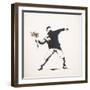 Love Is in the Air-Banksy-Framed Giclee Print