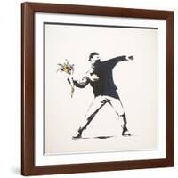 Love Is in the Air-Banksy-Framed Giclee Print