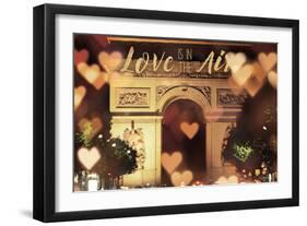 Love is in the Arc de Triomphe v2-Laura Marshall-Framed Art Print