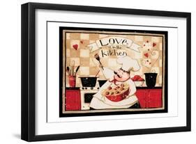 Love Is In The Kitchen-Dan Dipaolo-Framed Premium Giclee Print