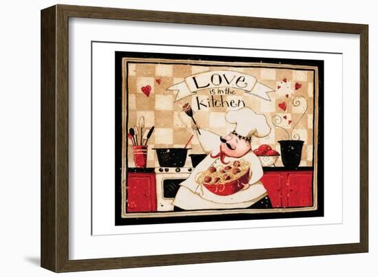 Love Is In The Kitchen-Dan Dipaolo-Framed Art Print