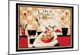 Love Is In The Kitchen-Dan Dipaolo-Mounted Art Print
