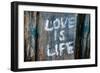 Love is Life Graffiti-null-Framed Photo