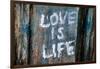 Love is Life Graffiti-null-Framed Photo