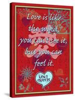 Love Is Like the Wind-Cathy Cute-Stretched Canvas