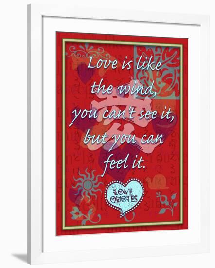 Love Is Like the Wind-Cathy Cute-Framed Giclee Print