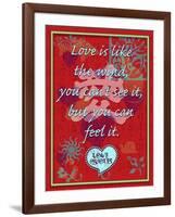 Love Is Like the Wind-Cathy Cute-Framed Giclee Print