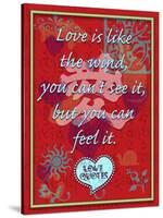 Love Is Like the Wind-Cathy Cute-Stretched Canvas