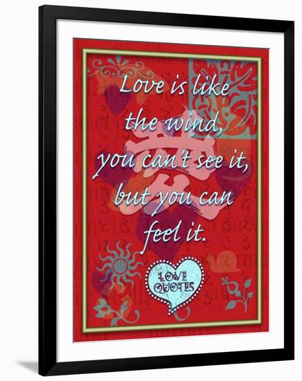 Love Is Like the Wind-Cathy Cute-Framed Premium Giclee Print